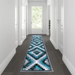 Buy 🥰 Flash Furniture Teagan Collection Southwestern Area Rug - Olefin Rug With Jute Backing - Entryway, Living Room, Bedroom ✨