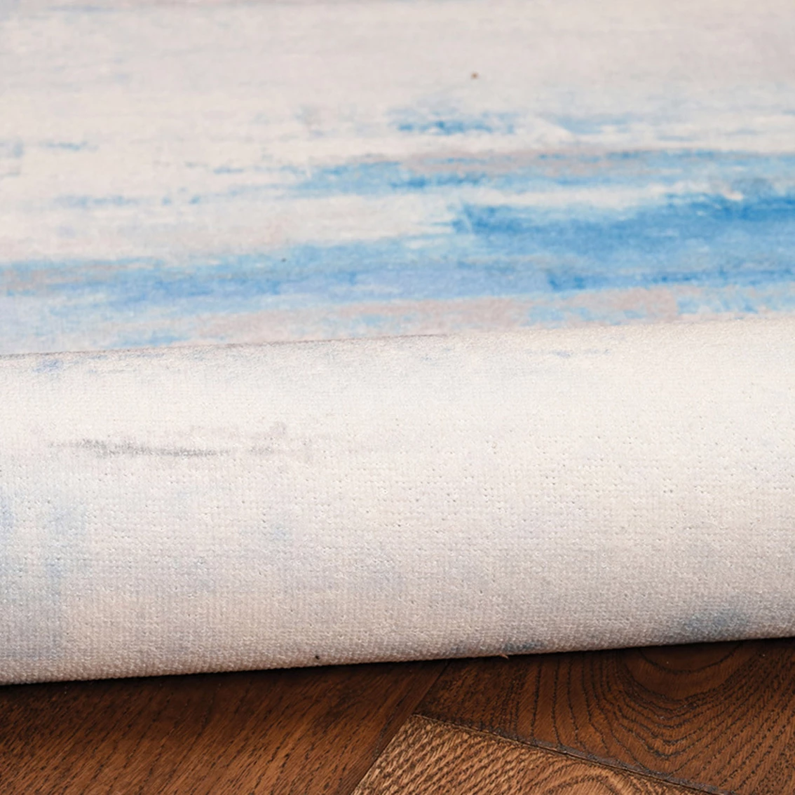 Wholesale 👏 Linon 2 X 8 Ft. Tiana Ivory/Blue Washable Rug 🛒 - Image 4