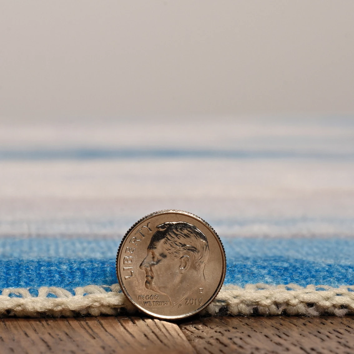 Wholesale 👏 Linon 2 X 8 Ft. Tiana Ivory/Blue Washable Rug 🛒 - Image 5