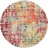 Cheap 👍 Nourison Celestial CES13 Abstract Round Rug ⌛