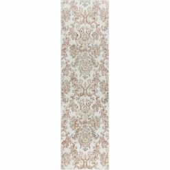 Outlet 👏 Rizzy Home Bristol Rust Damask 2 Ft. 7 In. X 8 Ft. Area Rug 🤩