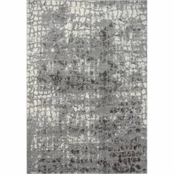 Cheap ⌛ Rizzy Home Valencia Dark Grey Abstract 5 Ft. 3 In. X 7 Ft. 6 In. Rug ❤️