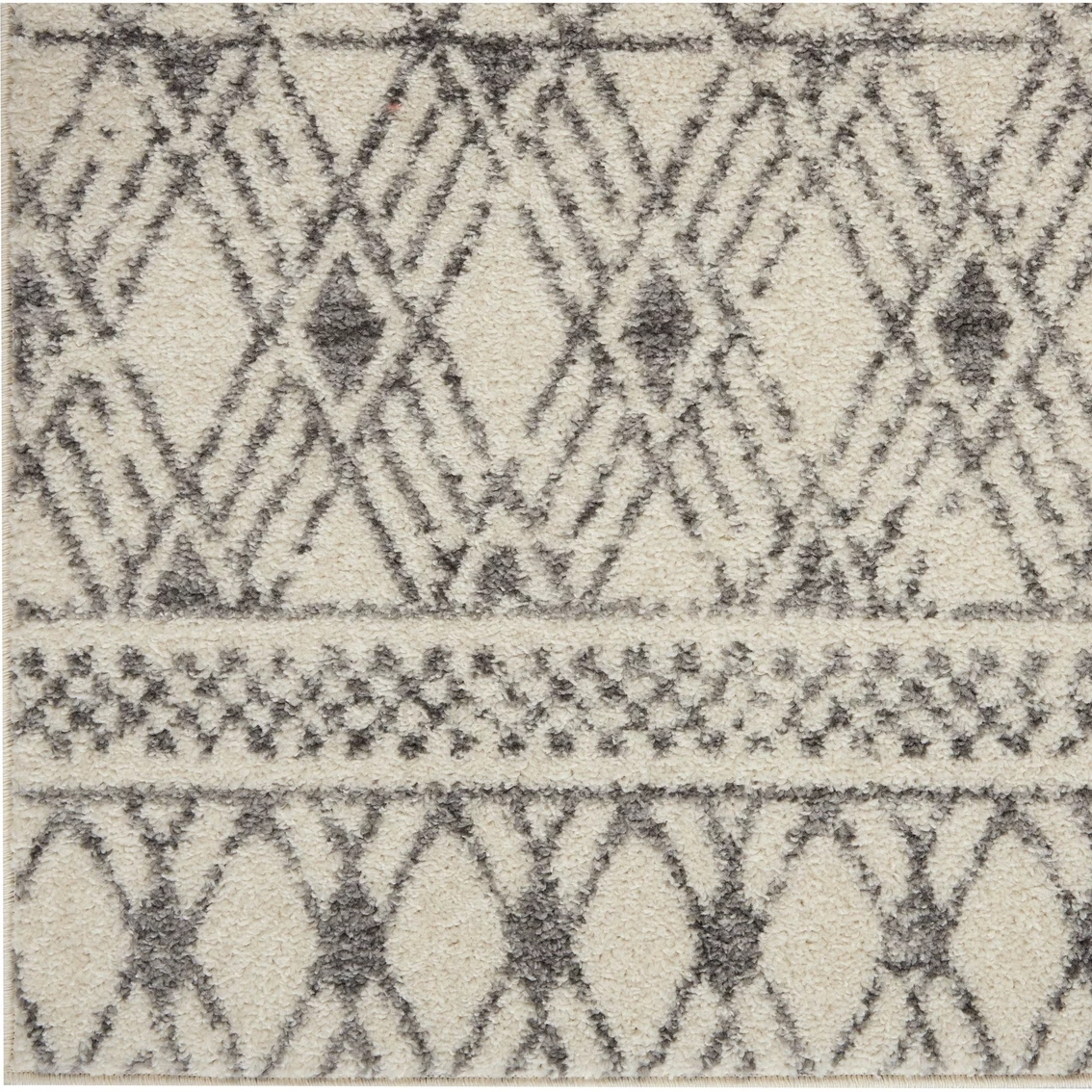 Brand new ⌛ Nourison Passion PSN43 Ivory/Gray 2 Ft. 2 In. X 7 Ft. 6 In. Geometric Rug 😀 - Image 4