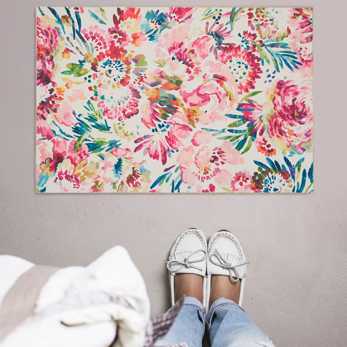 Outlet ๐ Linon Julian Washable Rug โจ - Image 2