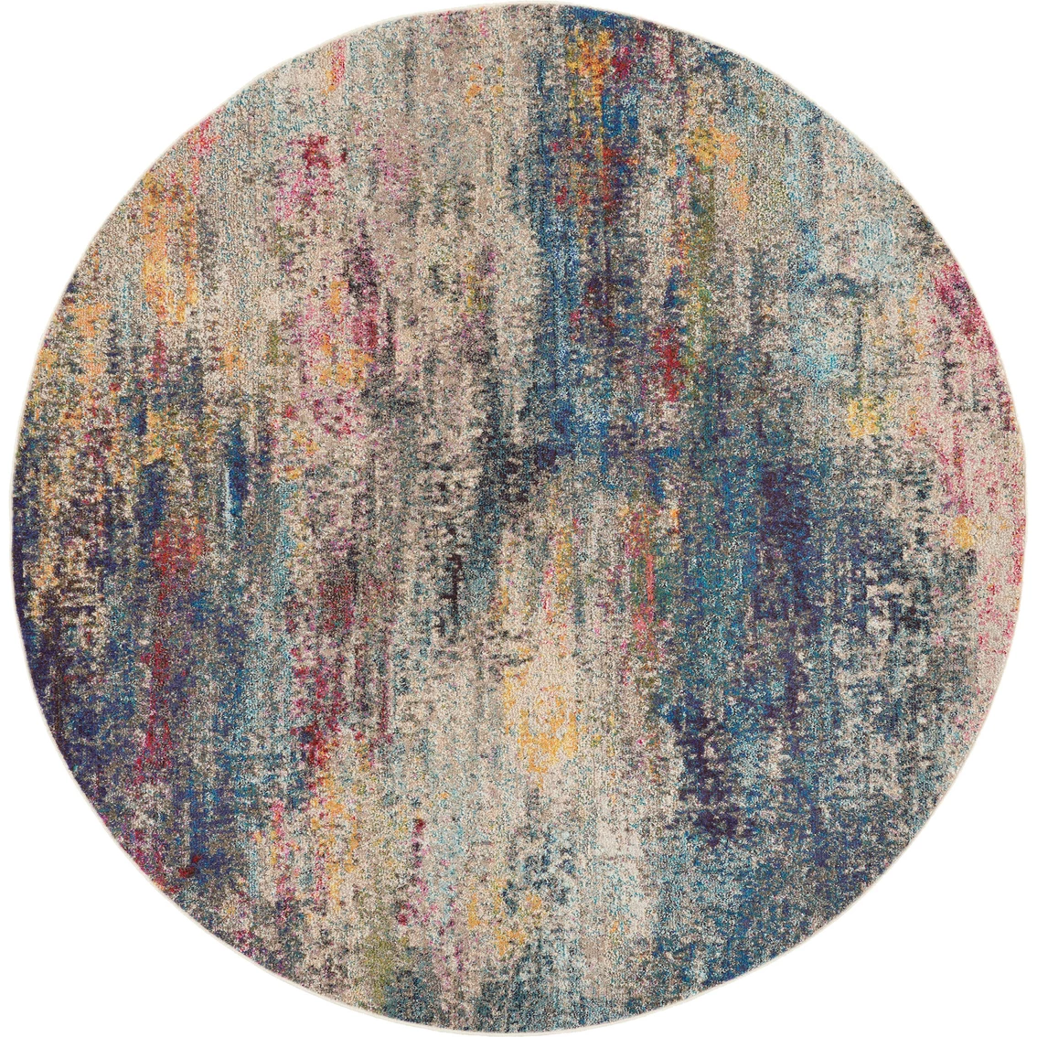 Deals ๐ Nourison Celestial CES16 MULTI 4 Ft X Round Abstract Rug ๐งจ 3 Deals ๐ Nourison Celestial CES16 MULTI 4 Ft X Round Abstract Rug ๐งจ