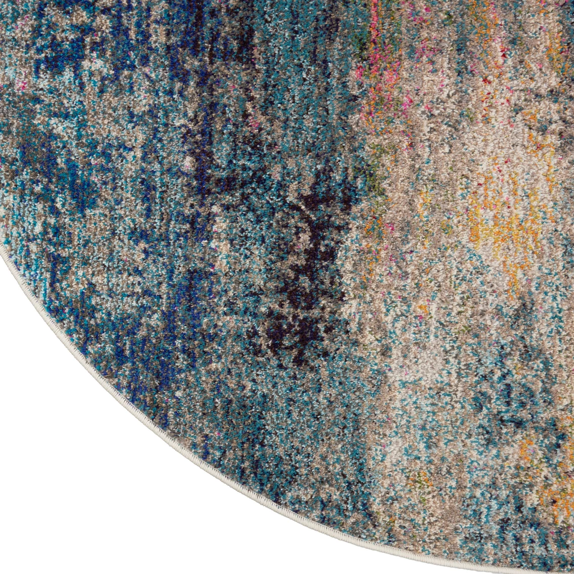 Deals ๐ Nourison Celestial CES16 MULTI 4 Ft X Round Abstract Rug ๐งจ 4 Deals ๐ Nourison Celestial CES16 MULTI 4 Ft X Round Abstract Rug ๐งจ - Image 2