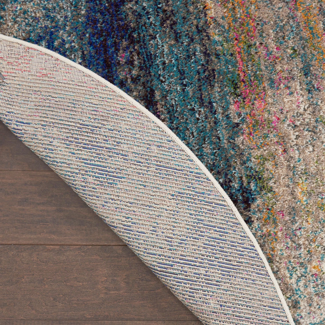 Deals ๐ Nourison Celestial CES16 MULTI 4 Ft X Round Abstract Rug ๐งจ 5 Deals ๐ Nourison Celestial CES16 MULTI 4 Ft X Round Abstract Rug ๐งจ - Image 3