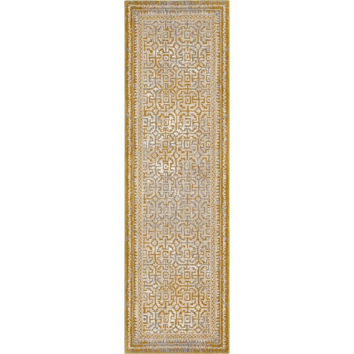 Promo โค๏ธ Karastan Rendition By Stacy Garcia 2 Ft. 4 In. X 7 Ft. 10 In. Adras Runner Rug ๐