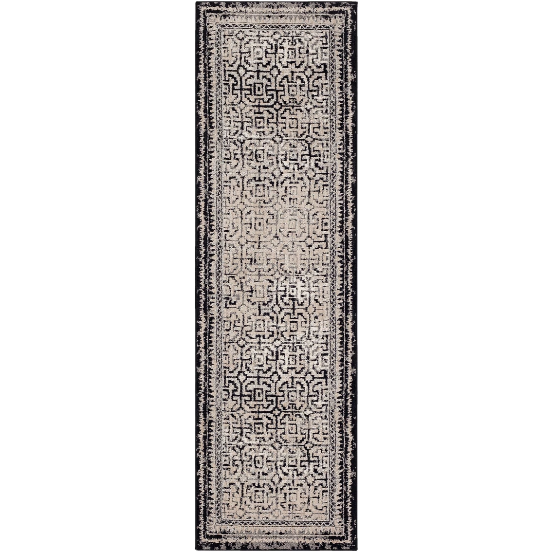 Promo โค๏ธ Karastan Rendition By Stacy Garcia 2 Ft. 4 In. X 7 Ft. 10 In. Adras Runner Rug ๐ - Image 2