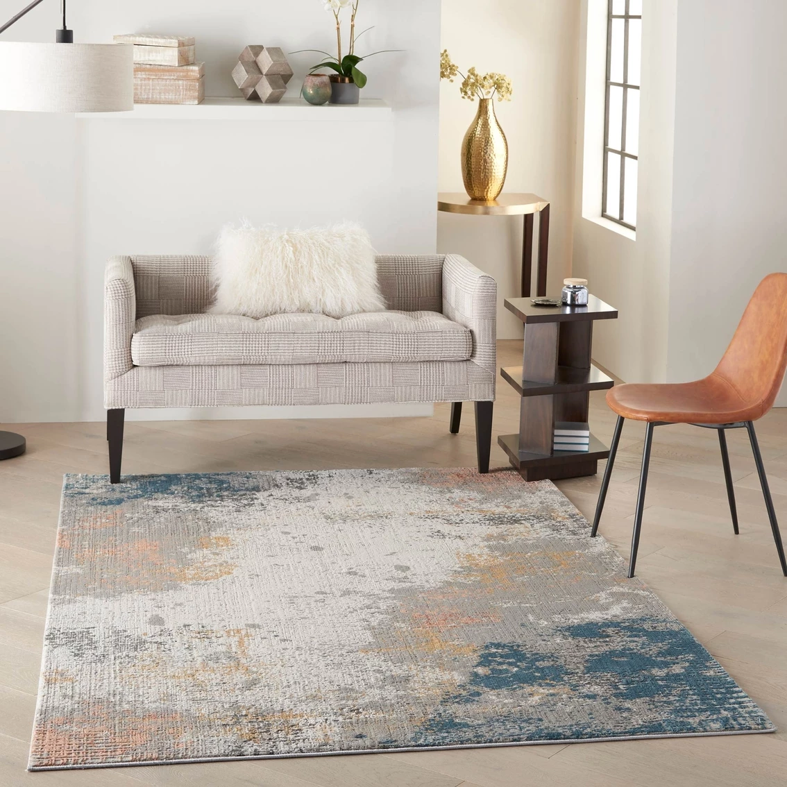 Outlet 🥰 Nourison Rustic Textures Abstract Area Rug 🎁 - Image 3