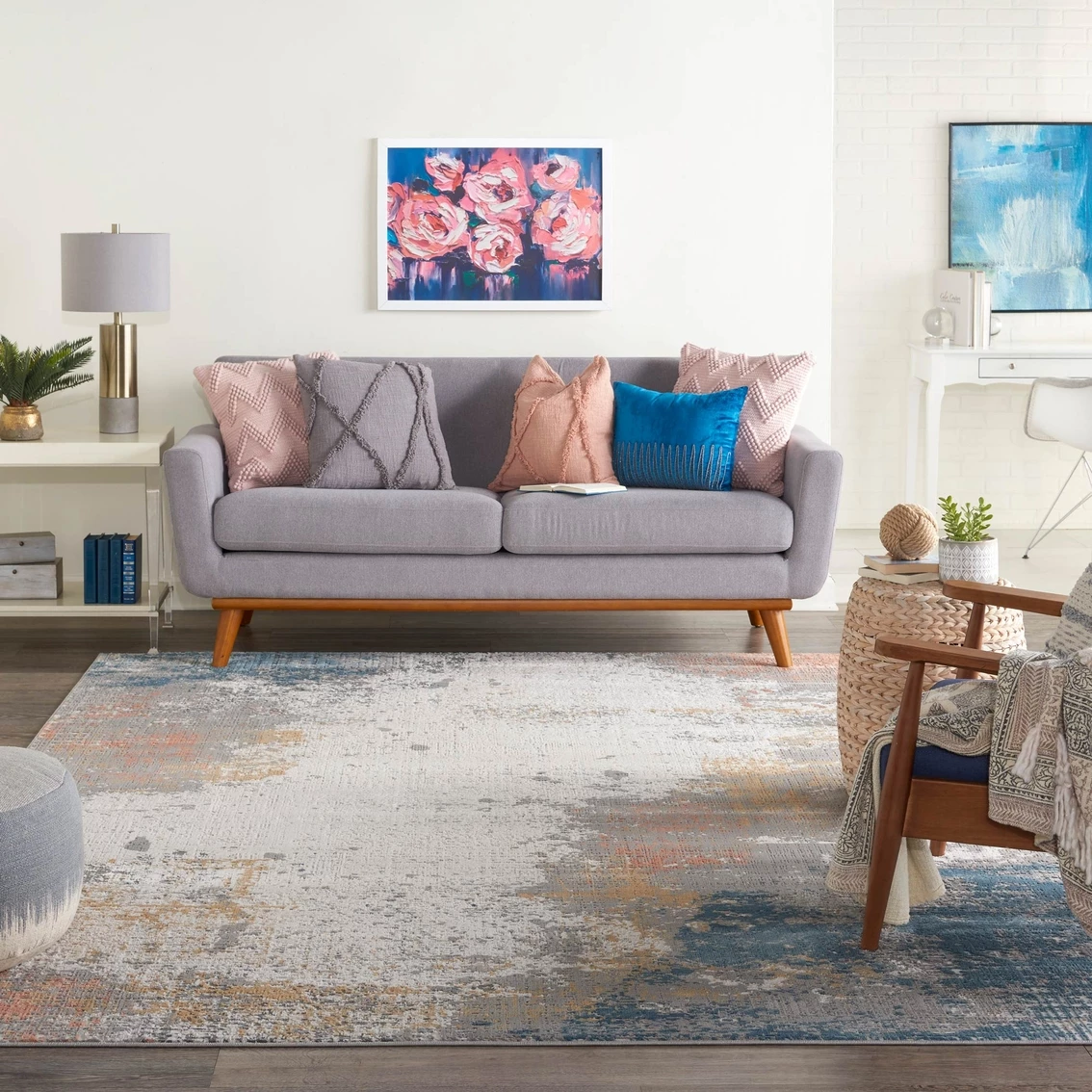 Outlet 🥰 Nourison Rustic Textures Abstract Area Rug 🎁 - Image 4