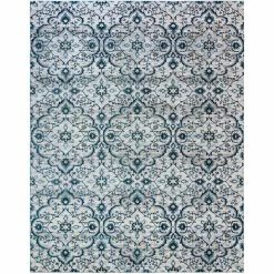 Best Sale 🛒 Gertmenian Avenue 33 Quattro Tunny Blue Area Rug 😀