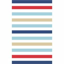 Cheap ✔️ Martha Stewart Collection Circus Stripe Area Rug 💯