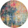 Wholesale ✔️ Nourison Celestial Round Abstract Rug 🤩