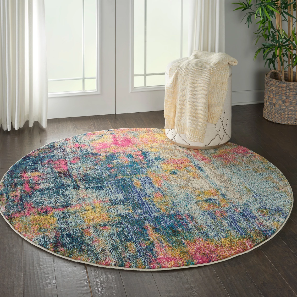 Wholesale ✔️ Nourison Celestial Round Abstract Rug 🤩 - Image 3