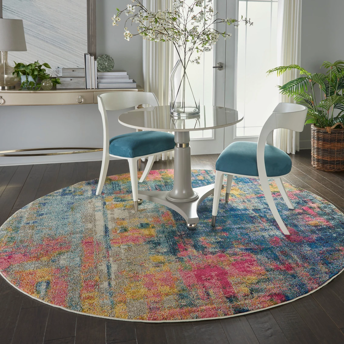 Wholesale ✔️ Nourison Celestial Round Abstract Rug 🤩 - Image 4