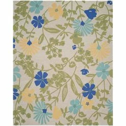 Outlet 😉 Martha Stewart Collection Meadow Floral Area Rug ✔️