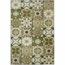 Outlet 🧨 Mohawk Home Santorini Aqua Rug ⭐