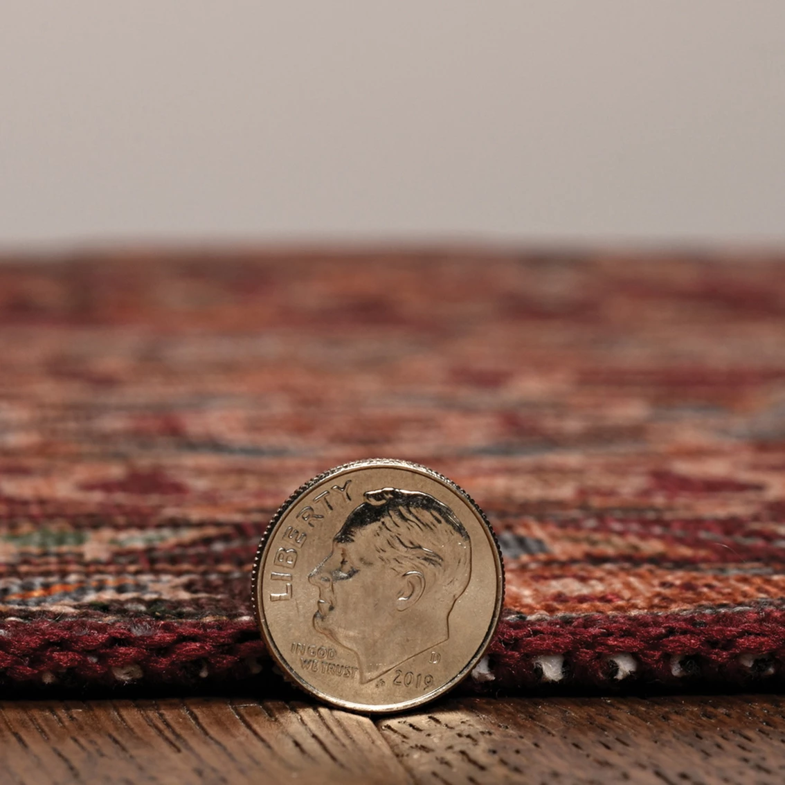 Outlet โ๏ธ Linon Washable Rug Neil Garnet/Ivory 2 Ft. X 8 Ft. ๐ - Image 3