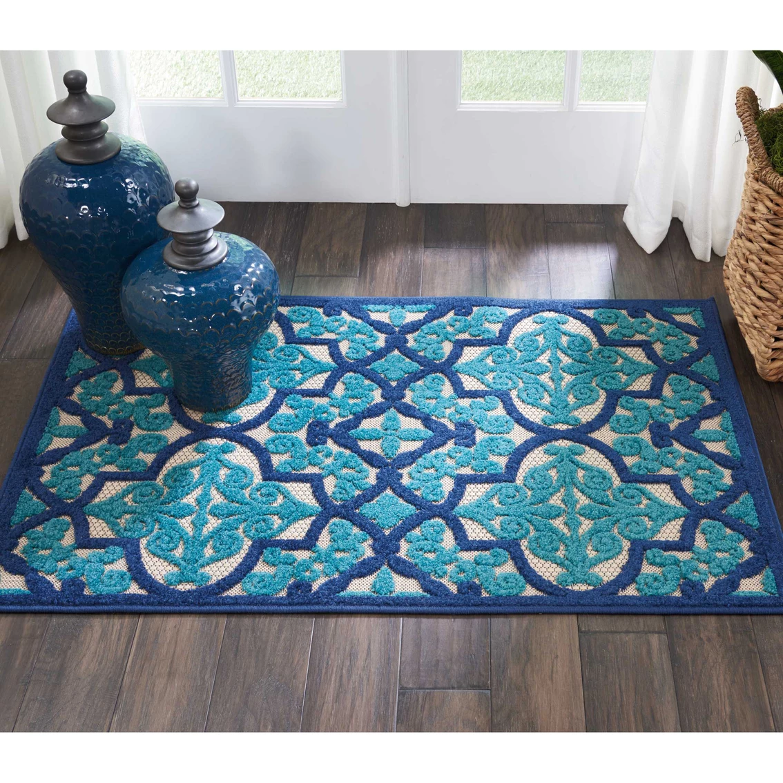 Promo ✨ Nourison Aloha Trellis Indoor/Outdoor Rug ⌛ - Image 6