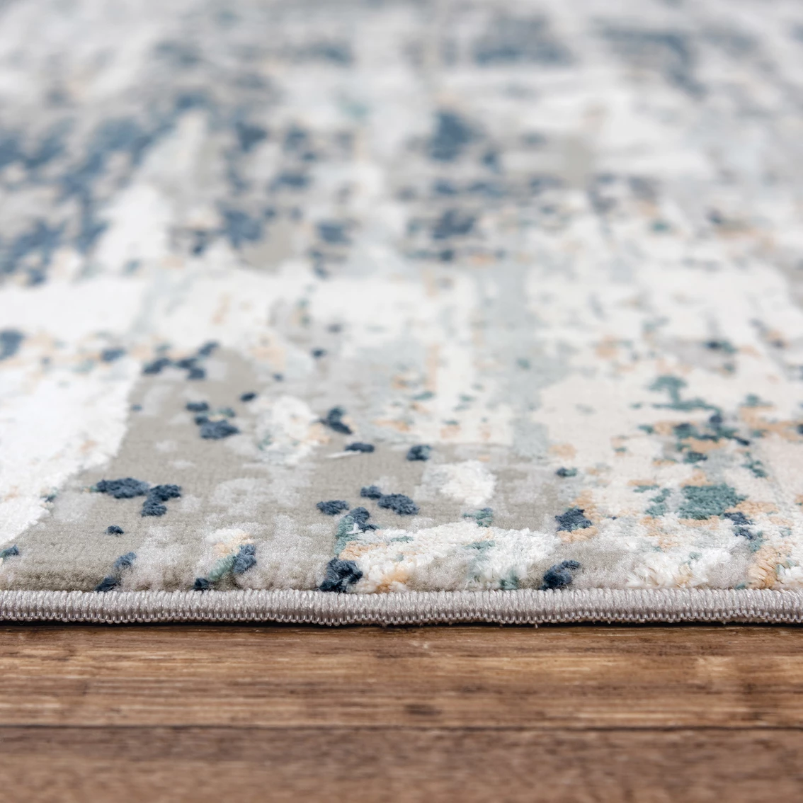 Promo ๐ Rizzy Home Chelsea Teal Abstract 2 Ft. 7 In. X 9 Ft. 6 In. Area Rug ๐ 7 Promo ๐ Rizzy Home Chelsea Teal Abstract 2 Ft. 7 In. X 9 Ft. 6 In. Area Rug ๐ - Image 5