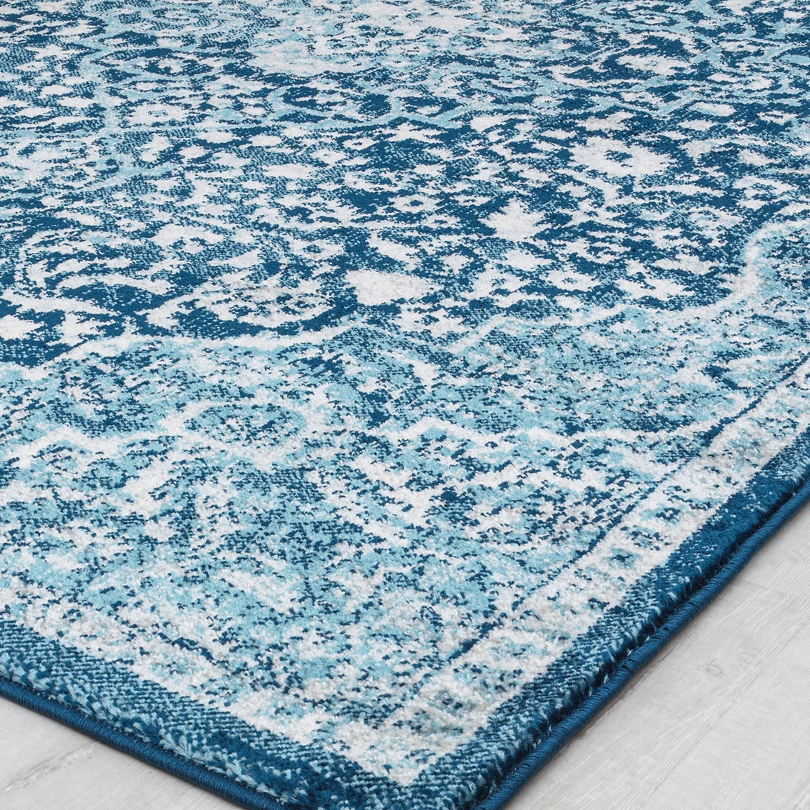 Brand new โ Rugs America Harper Mozart Blue Abstract Vintage Area Rug ๐ - Image 7