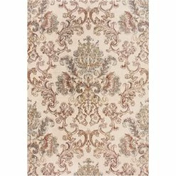 Best Pirce ⭐ Rizzy Home Bristol Rust Damask Area Rug ✔️