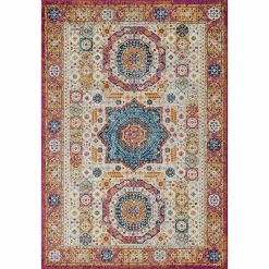 Budget 🔔 Rugs America Harper Winter Melon Abstract Vintage Area Rug 5 Ft. X 7 Ft. 😀