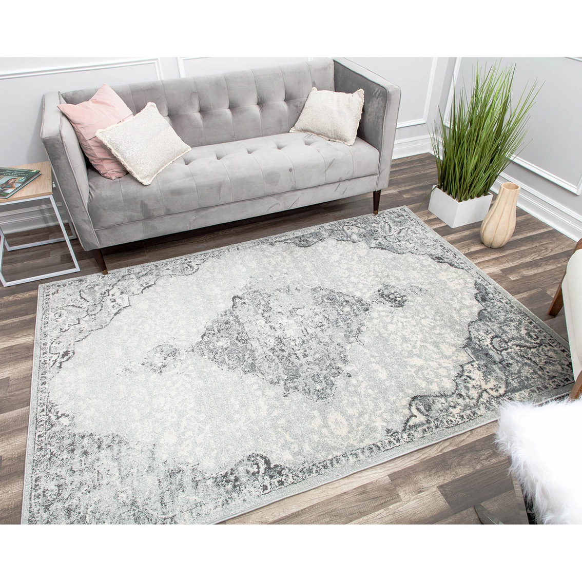 Best deal ⌛ Rugs America 2 Ft. 6 In. X 8 Ft. Harper Spring Snowflake Transitional Vintage Rug 😀 - Image 3