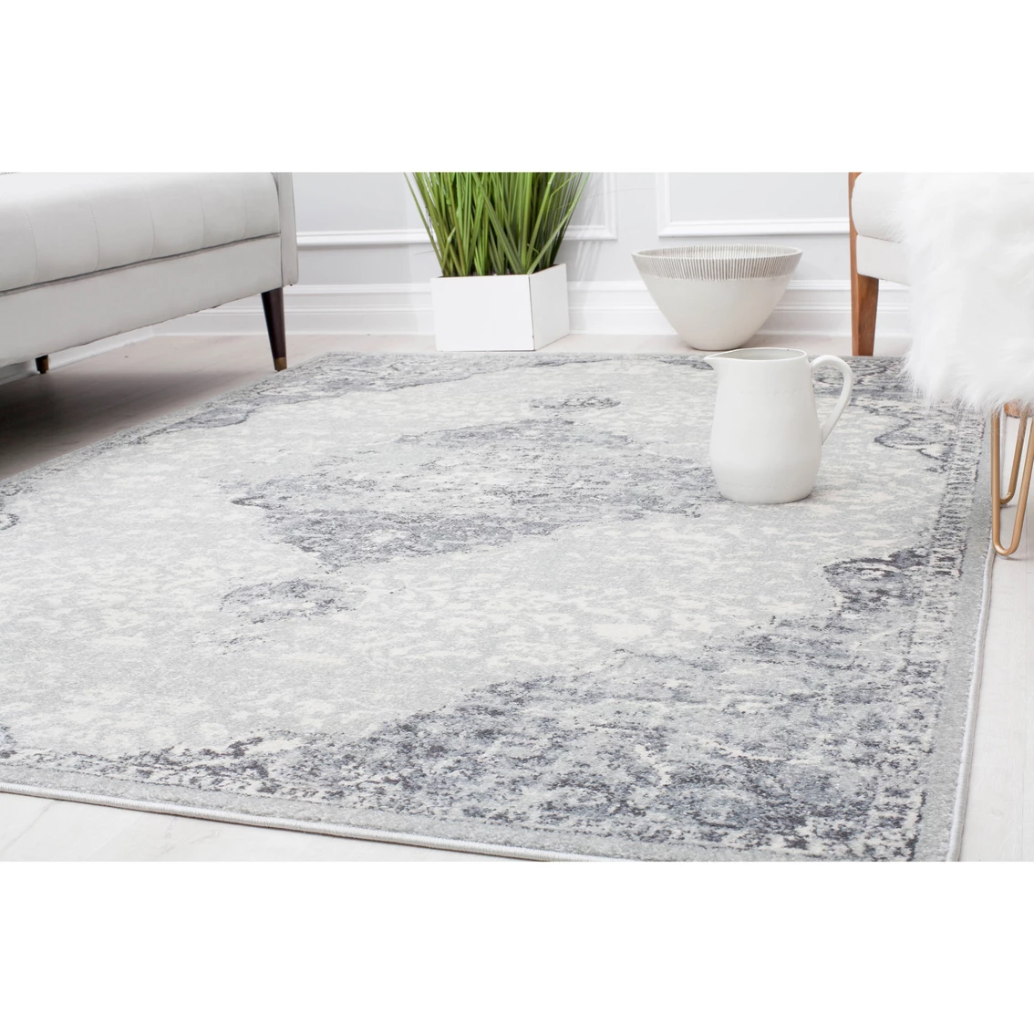 Best deal ⌛ Rugs America 2 Ft. 6 In. X 8 Ft. Harper Spring Snowflake Transitional Vintage Rug 😀 - Image 4